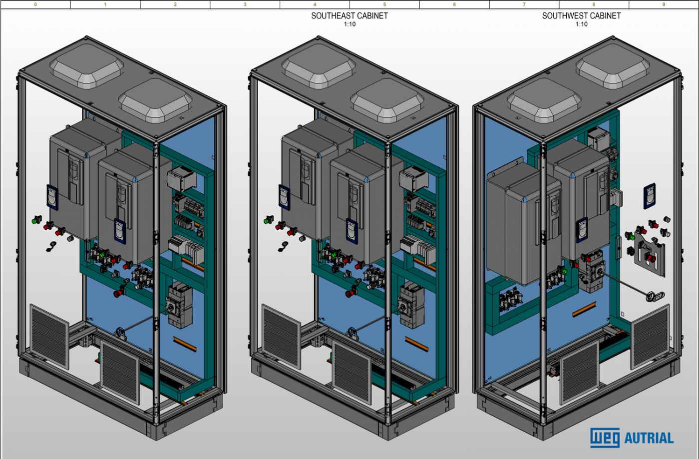 render 3d paneles electricos eplan